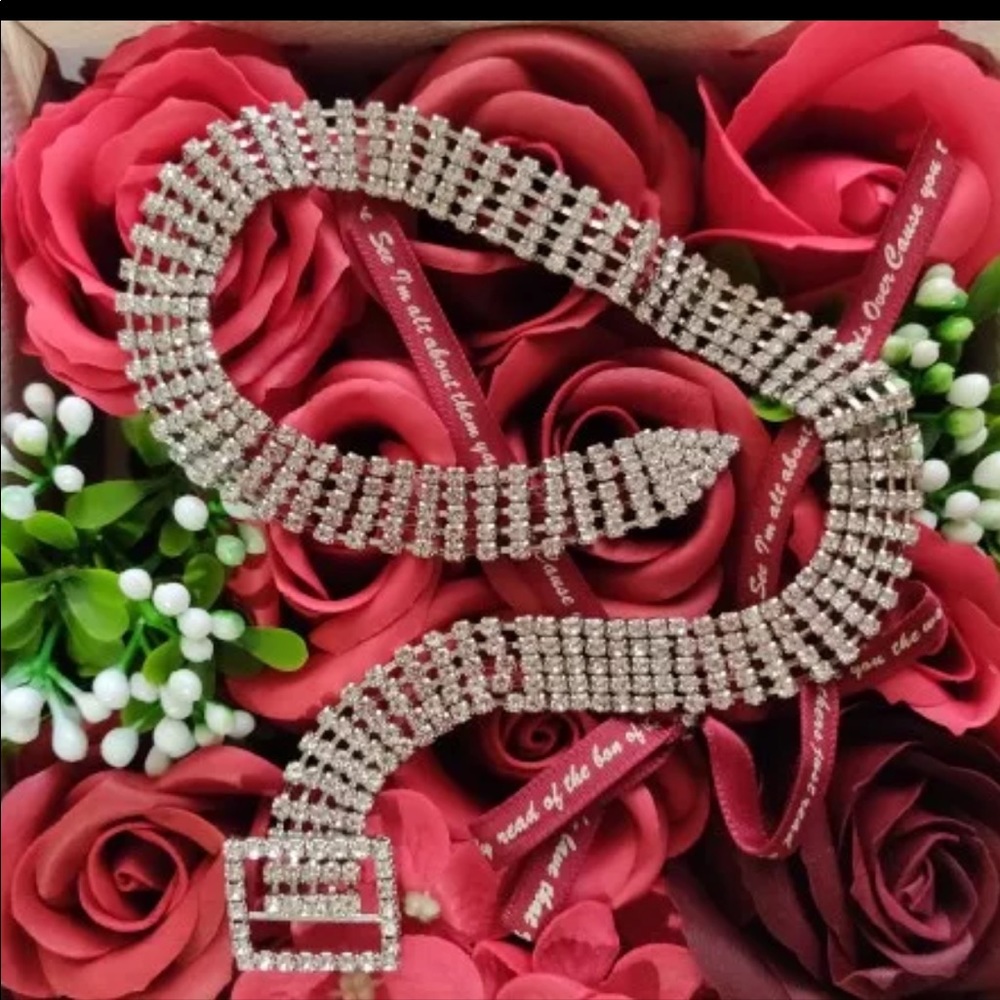 Beautiful Crystal Choker/bracelet - Picture 7 of 9